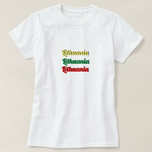 Litouwen vrouwen t-shirt (Design voorkant)
