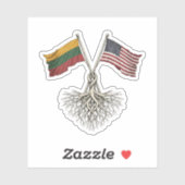 Litouws-Amerikaans Sticker (Vel)