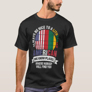 Litouws-Amerikaans We kennen Plaatsen waar Litouwe T-shirt