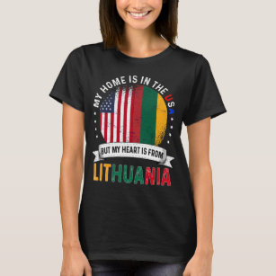 Litouws-Amerikaanse vlag Litouwse roet Verenigde S T-shirt
