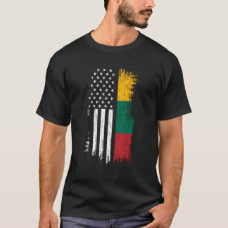Litouws-Amerikaanse vlag trots Litouwen VS T-shirt