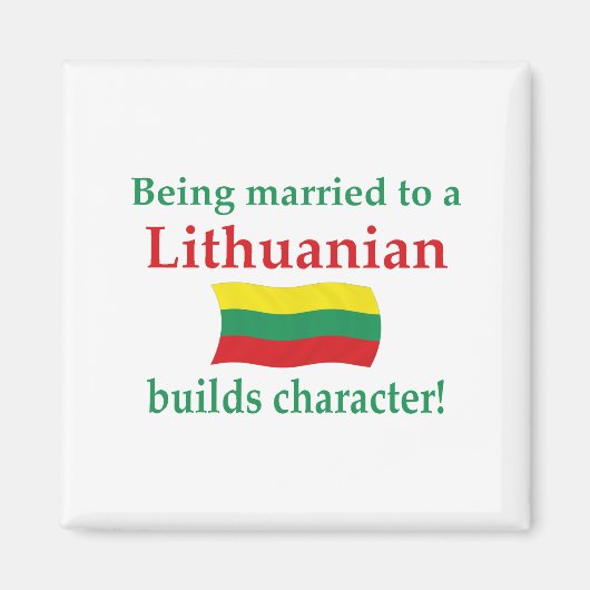 Litouws bouwt karakter magneet (Voorkant)