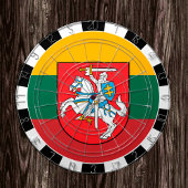 Litouws dartboard en Litouwse vlag/spelbord Dartbord