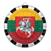 Litouws dartboard en Litouwse vlag/spelbord Dartbord (Voorkant)