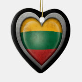 Litouws effect van de vlag van staal keramisch ornament (Rechts)