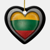 Litouws effect van de vlag van staal keramisch ornament (Achterkant)