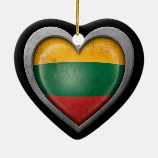 Litouws effect van de vlag van staal keramisch ornament (Achterkant)