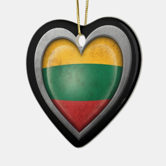 Litouws effect van de vlag van staal keramisch ornament (Links)