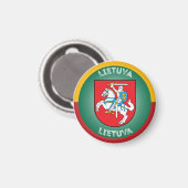 Litouws Erfgoed Embleem Magneet (Voorkant / Achterkant)
