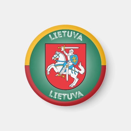 Litouws Erfgoed Embleem Magneet (Voorkant)