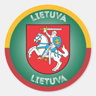Litouws Erfgoed Embleem Ronde Sticker