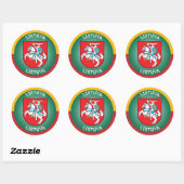 Litouws Erfgoed Embleem Ronde Sticker (Vel)