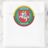 Litouws Erfgoed Embleem Ronde Sticker (Tas)