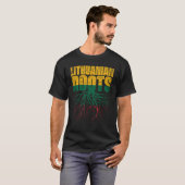 Litouws erfgoed Litouwen vlag T-shirt (Voorkant volledig)