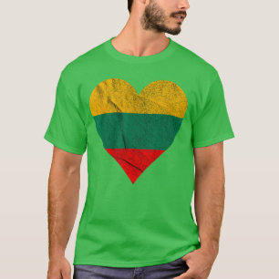 Litouws Hart Litouwse Vlag Litouwse Wortels T-shirt