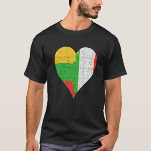 Litouws Italiaans vlaggeschoold T-shirt