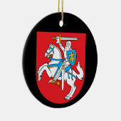 Litouws kerstboomversier keramisch ornament (Rechts)