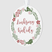 Litouws kerstfeest met linksmų Kalėdų Ornament (voorkant)