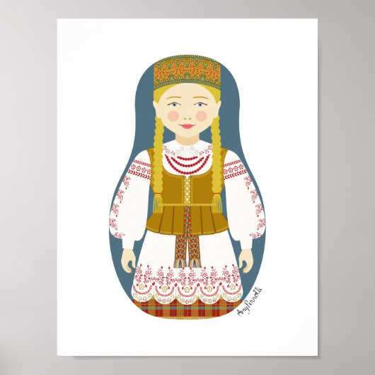 Litouws Matryoshka Poster (Voorkant)