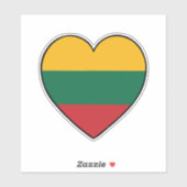 Litouws vlaghart sticker (Vel)