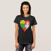 Litouws Zwitsers vlaghart T-shirt (Voorkant volledig)