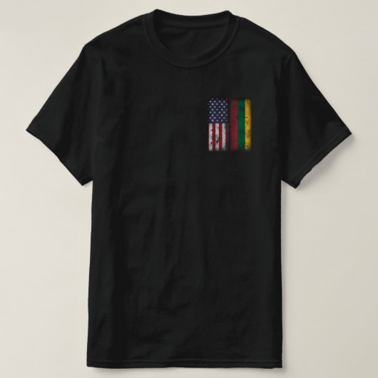 Litouwse Amerikaanse vlag Litouwen Lietuva T-shirt (Design voorkant)