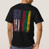 Litouwse Amerikaanse vlag Litouwen Lietuva T-shirt (Achterkant)