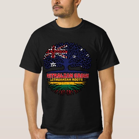Litouwse Australische Australische boom in Litouwe T-shirt (Voorkant)