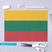 Litouwse decoratie, Litouwse vlag tissuepapier (Craft)