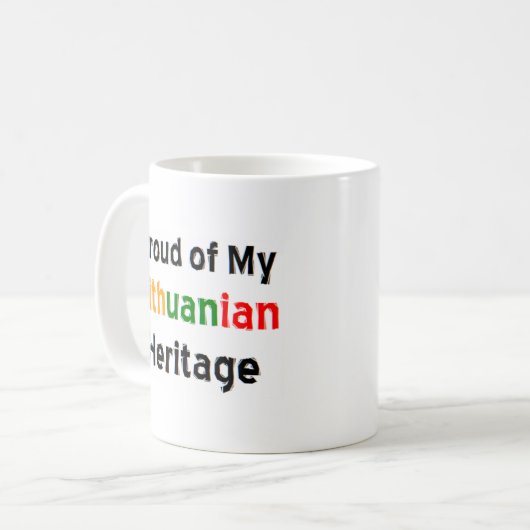 litouwse erfenis koffiemok (Voorkant links)