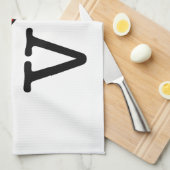 Litouwse glimlach vlag theedoek (Quarter Fold)