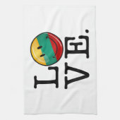 Litouwse glimlach vlag theedoek (Verticaal)