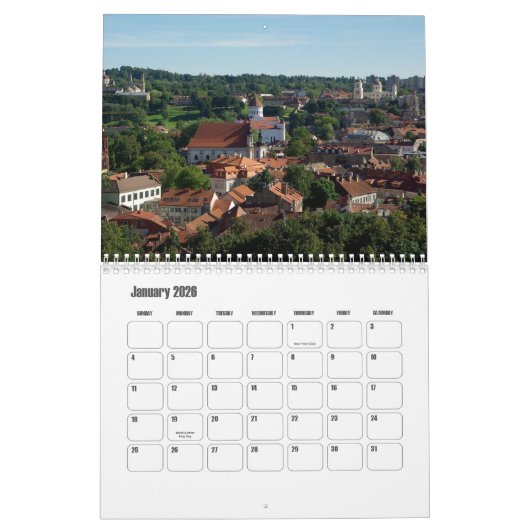 Litouwse kalender (Jan 2026)