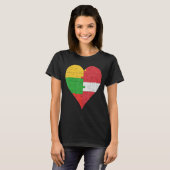 Litouwse Letse vlag hart T-shirt (Voorkant volledig)