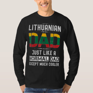 Litouwse papa vaders dag Litouwen vlag Mannen BIR T-shirt