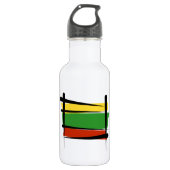 Litouwse penseelvlag waterfles (Voorkant)