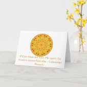 Litouwse Proverb-opportuniteit inspirerend citaat Kaart (Gele Bloem)