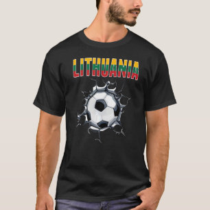 litouwse sporters - litouwse Football in cra T-shirt