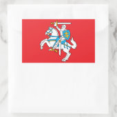 Litouwse staatsvlag rechthoekige sticker (Tas)