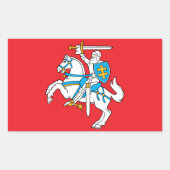 Litouwse staatsvlag rechthoekige sticker (Voorkant)