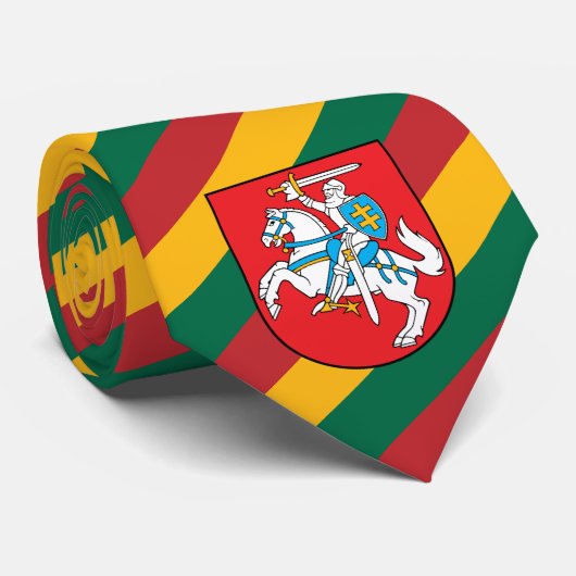 Litouwse Stropdassen, mode Litouwse vlag Stropdas (Opgerold)