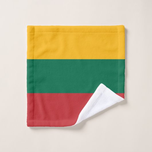 Litouwse vlag bad handdoek (Wasdoekje)