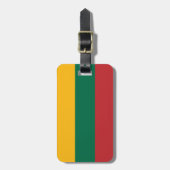 Litouwse vlag bagagelabel (Voorkant verticaal)