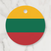 Litouwse vlag bedankjes labels (Achterkant)