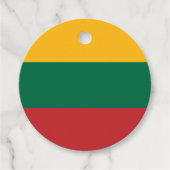 Litouwse vlag bedankjes labels (Voorkant)