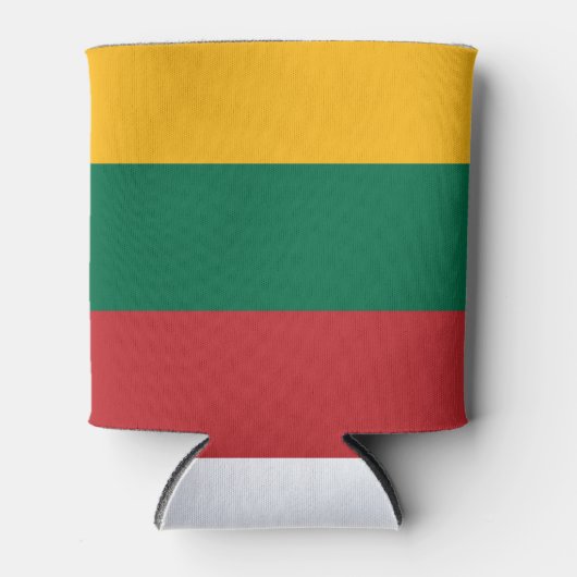 Litouwse vlag blikjeskoeler (Voorkant)