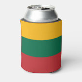 Litouwse vlag blikjeskoeler (Blikje Achterkant)