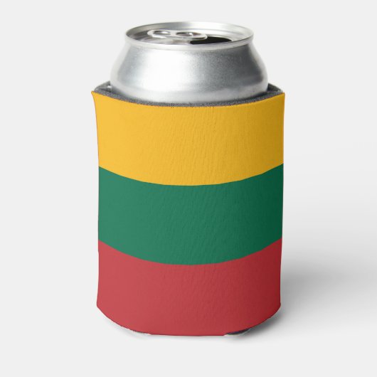Litouwse vlag blikjeskoeler (Blikje Achterkant)