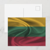Litouwse vlag briefkaart (Voorkant / Achterkant)