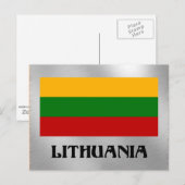 Litouwse vlag briefkaart (Voorkant / Achterkant)